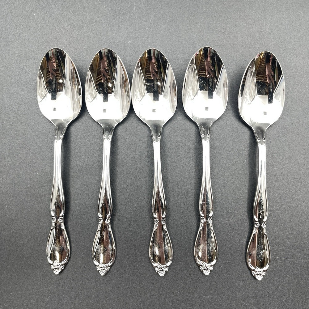 Oneida Community Chantelaine Stainless Teaspoons Lot of 5 Replacement